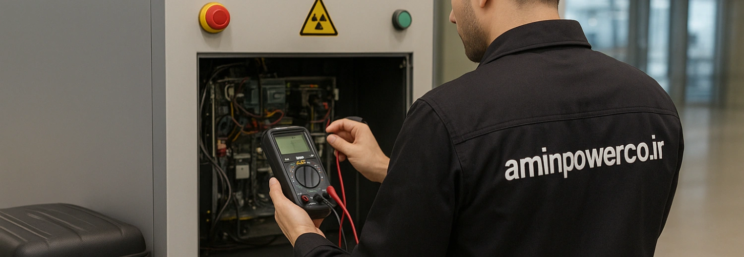 عیب یابی دستگاه ایکسری بازرسی فرودگاه